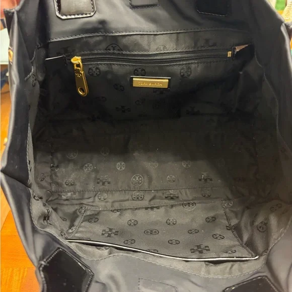 Tory Burch Ella Black Nylon Tote - Picture 7 of 9